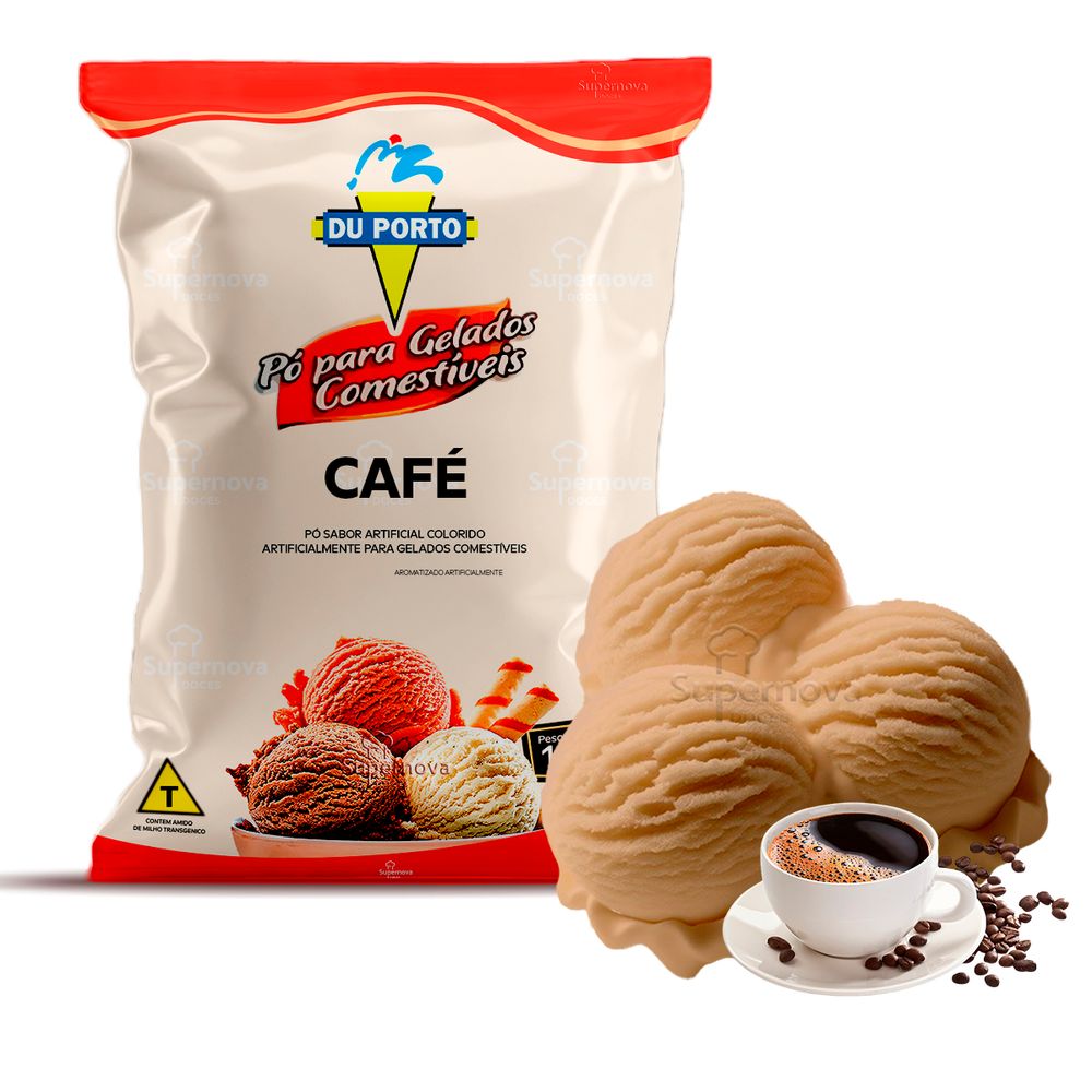 Po para Gelados Comestiveis Du Porto Sabor Cafe 1kg-3-